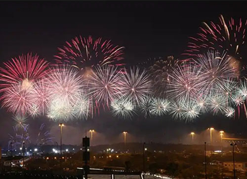 石家庄焰火晚会